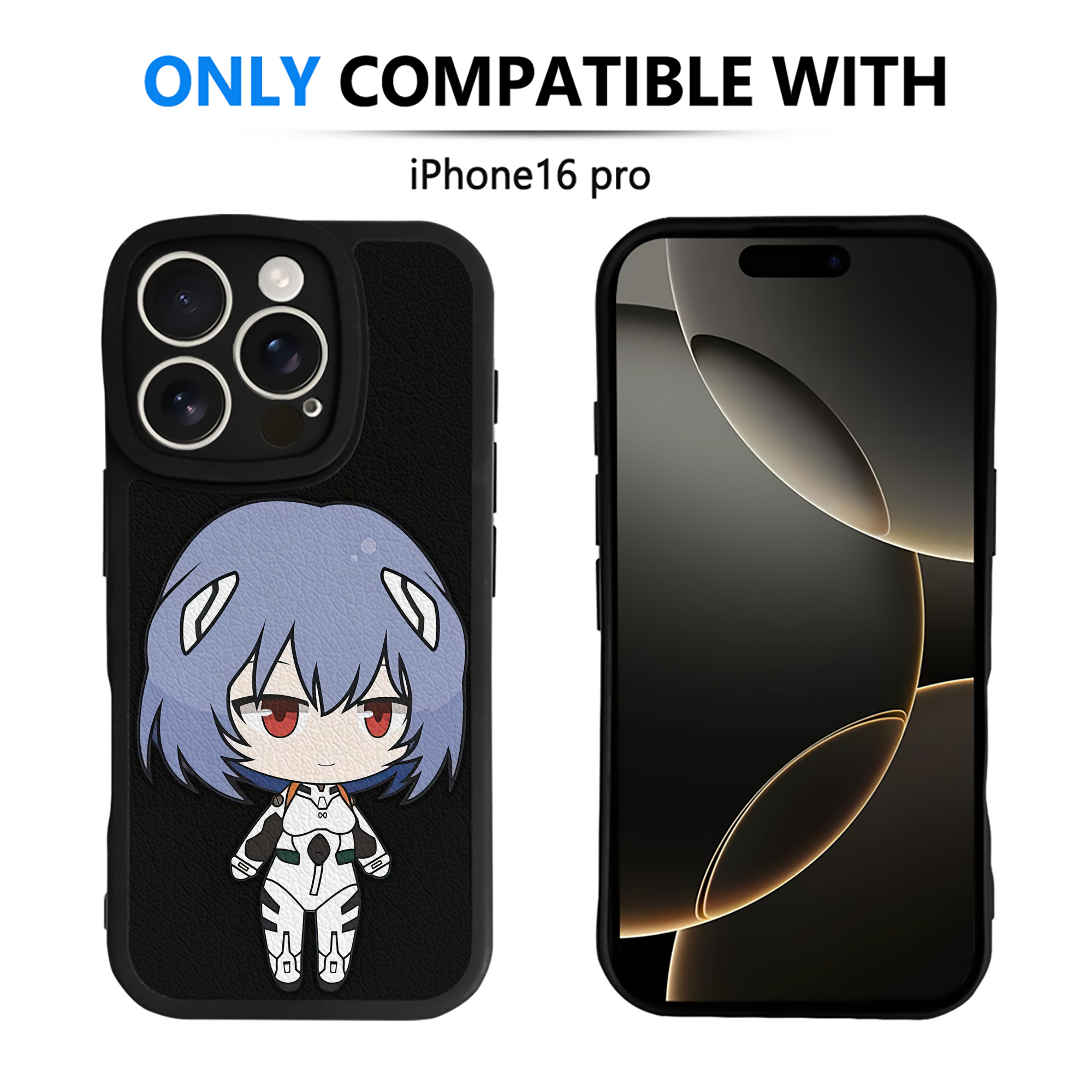 （画像用） EVA 新世紀エヴァンゲリオン 【iPhone 16シリーズ対応】シリコンスマホケース（レザー調） 材質：シリコン